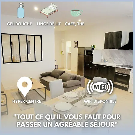 Le Wlerick 2 - Hyper Centre - Au Calme - Wifi * Mont-de-Marsan